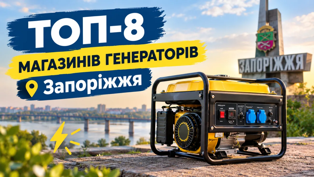 Рейтинг ТОП-8 магазинів генераторів Запоріжжя 2026 року: що варто знати перед покупкою генератора